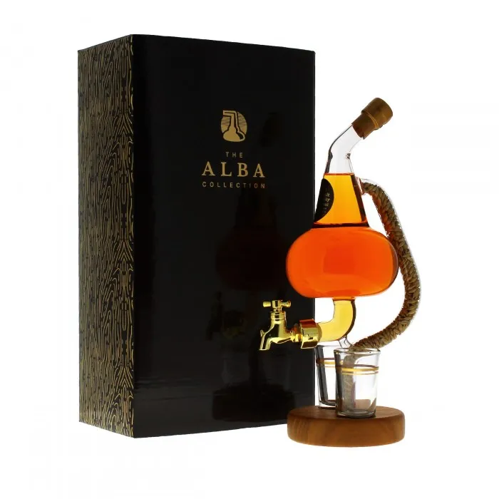 Pot Still Decanter with Tap & 2 Glasses