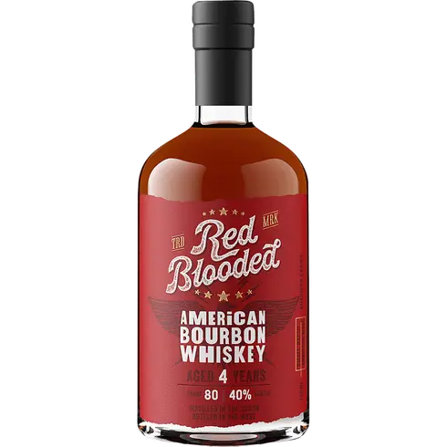 Red Blooded 4 Yr American Bourbon Whiskey 1.75l
