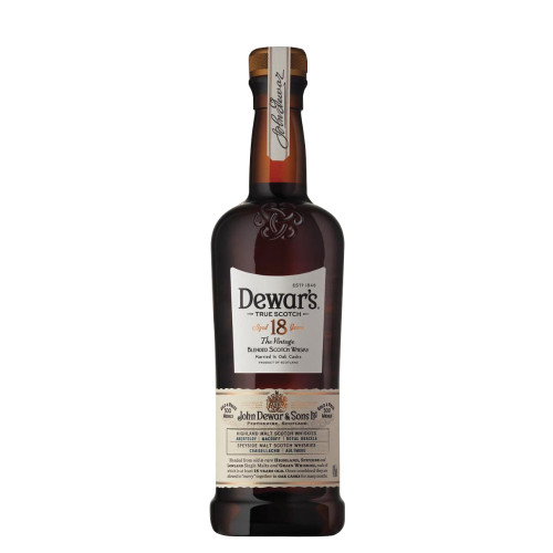 Dewars 18 Year Old Blended Scotch Whisky