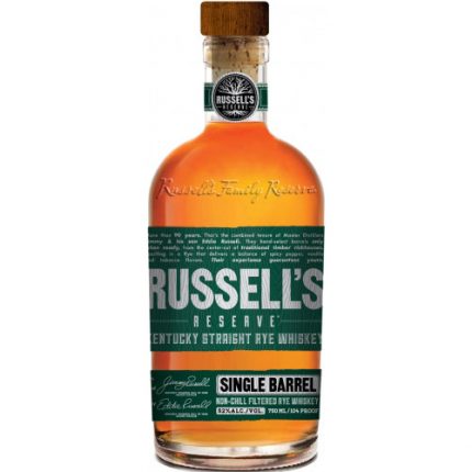 Russell’s Reserve Single Barrel Kentucky Straight Rye Whiskey (Green Label bottle)